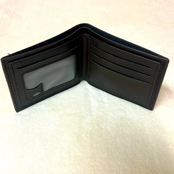 NWOT Jiangbao Men’s Brown Leather Wallet With Embossed Eagle - Picture 6 of 7